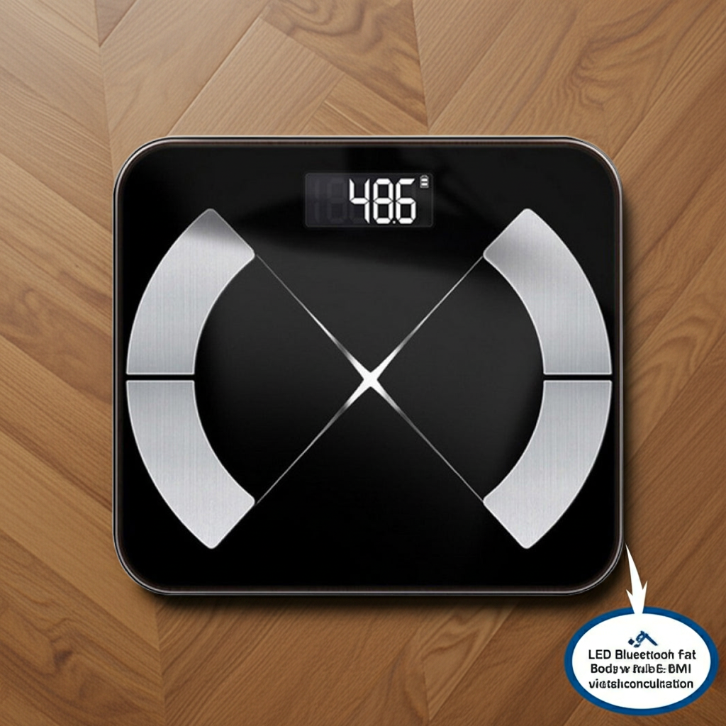 Bluetooth LED body fat scale
