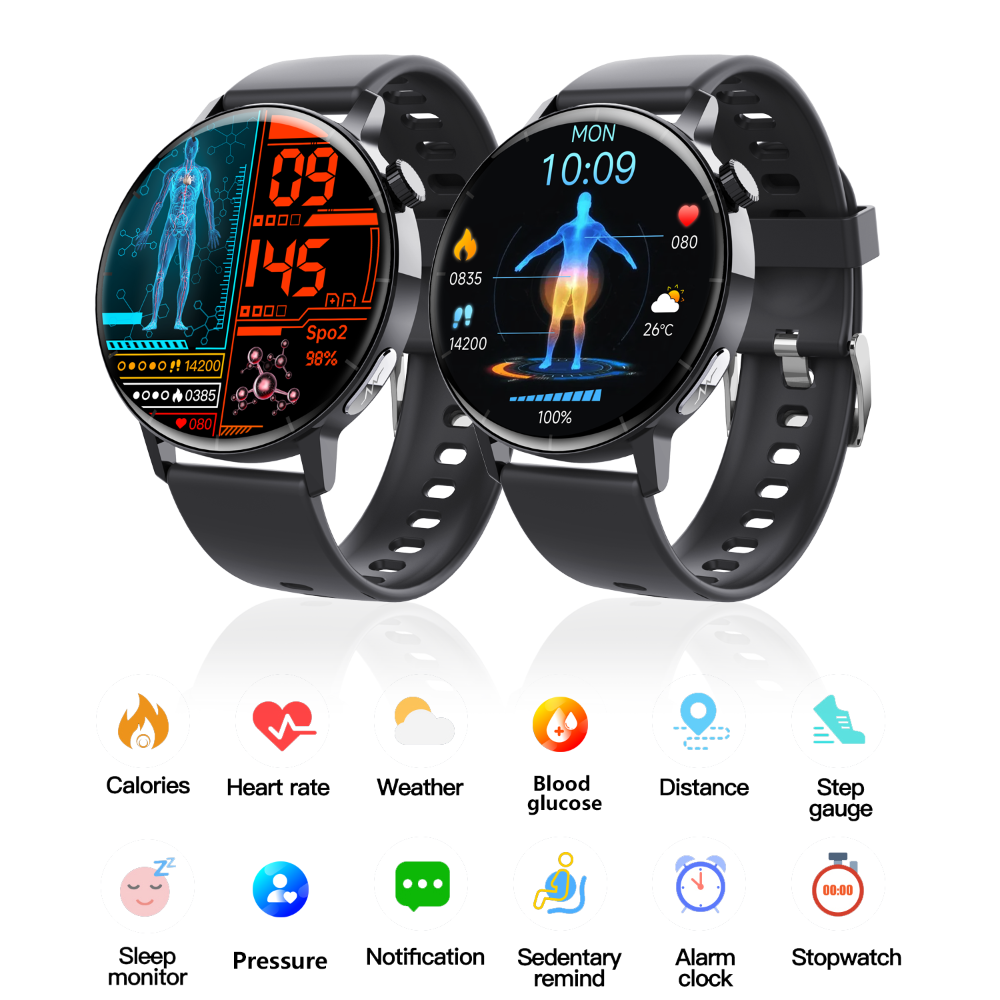 Geniemart ECG Health Watch — Non-Invasive Heart & Blood Monitoring