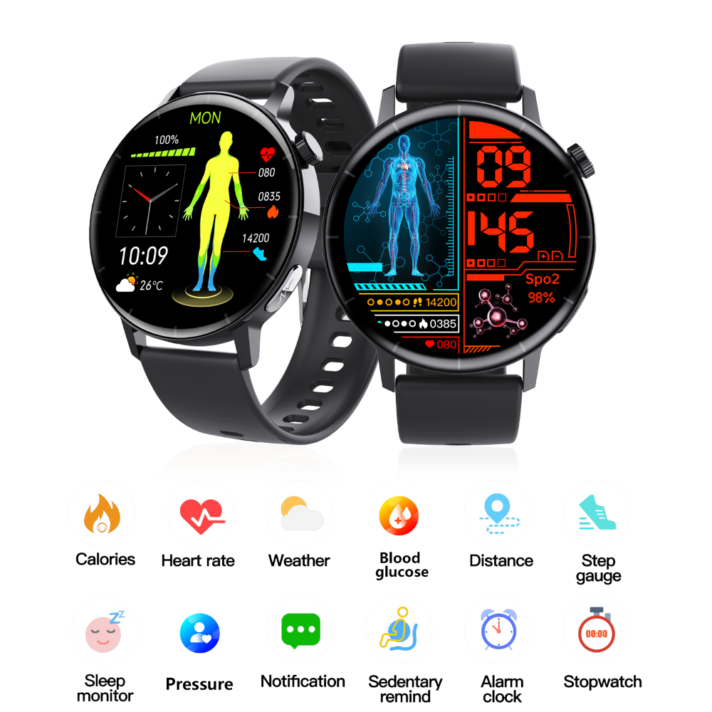 Geniemart ECG Health Watch — Non-Invasive Heart & Blood Monitoring