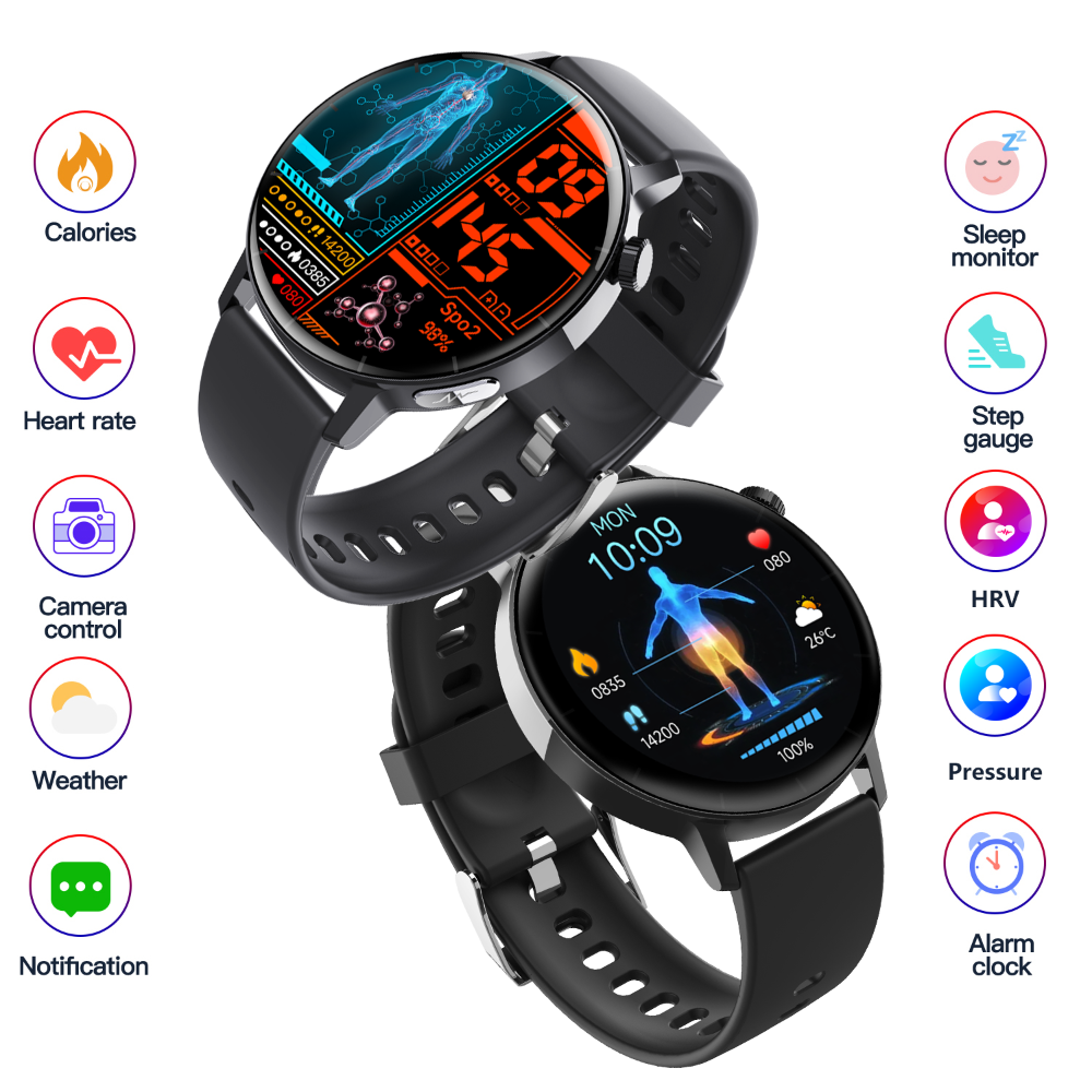 Geniemart ECG Health Watch — Non-Invasive Heart & Blood Monitoring