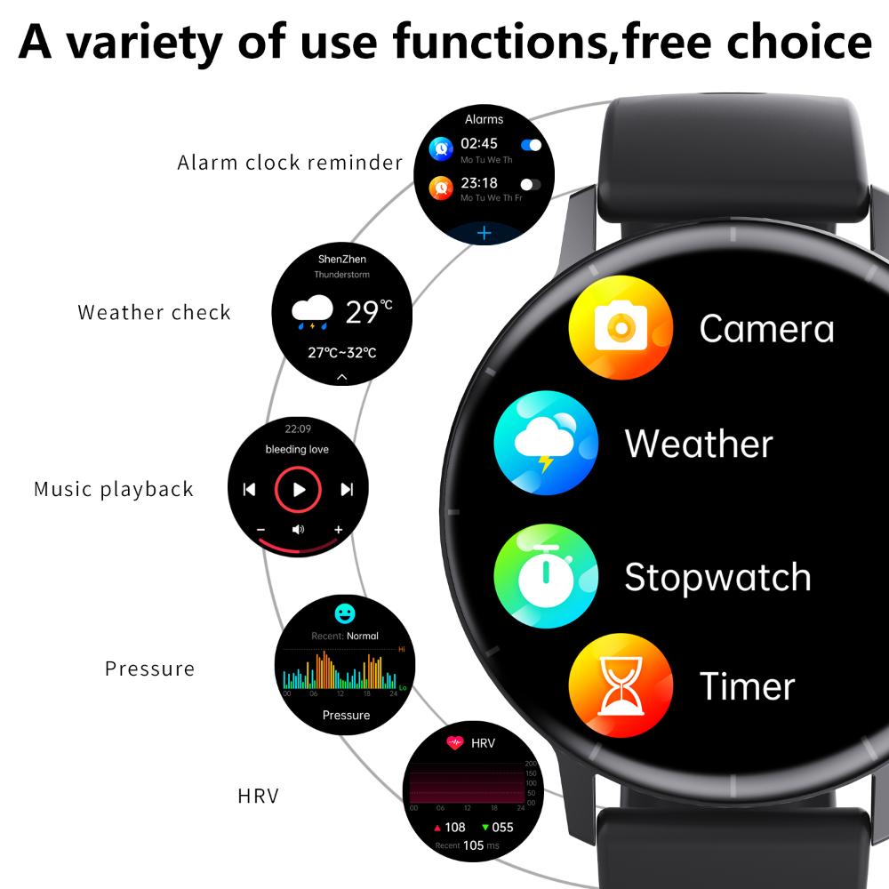 Geniemart ECG Health Watch — Non-Invasive Heart & Blood Monitoring