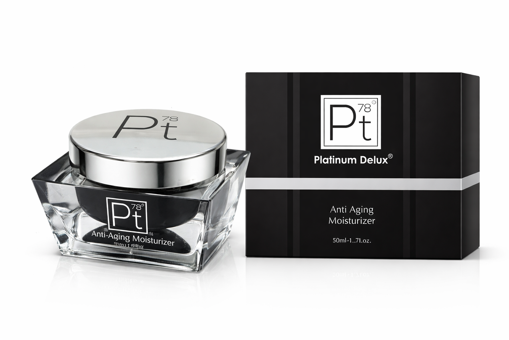 Platinum Deluxe Anti-Aging Face Moisturizer – Hyaluronic Acid, Collagen & Platinum Extract, All Skin Types