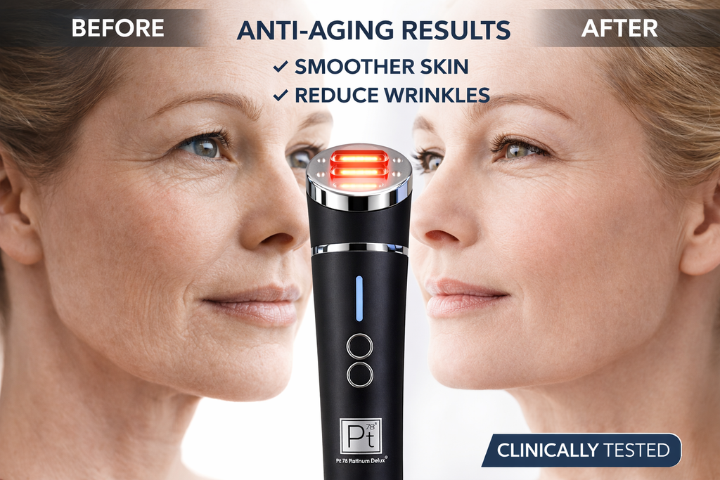 LED Red Light Therapy Facial Device – Anti-Aging Skin Rejuvenation