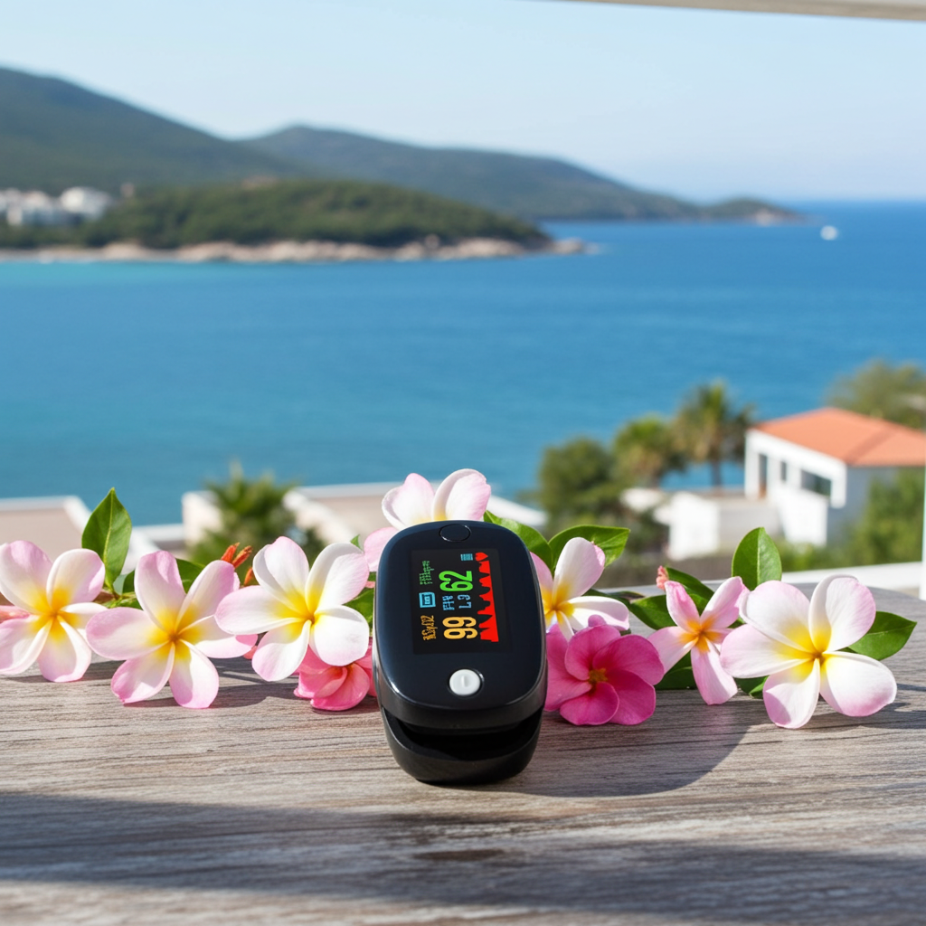 Fingertip Pulse Oximeter – OLED, SpO2, Heart Rate & Perfusion Index (Non-Branded)